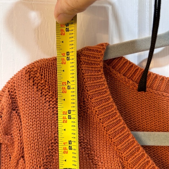 Avenue Cable Knit Fisherman Sweater Size 22/24 Casual Roll Hem Fall Festive Cozy - Picture 8 of 11